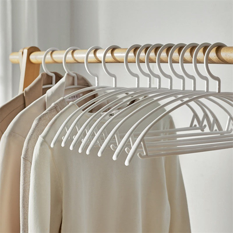 Japanese Minimalist Wide-Shoulder Non-Mark Hanger for Home Use – Anti-Slip, Anti-Deformation Clothes Organizer for Wardrobe Storage